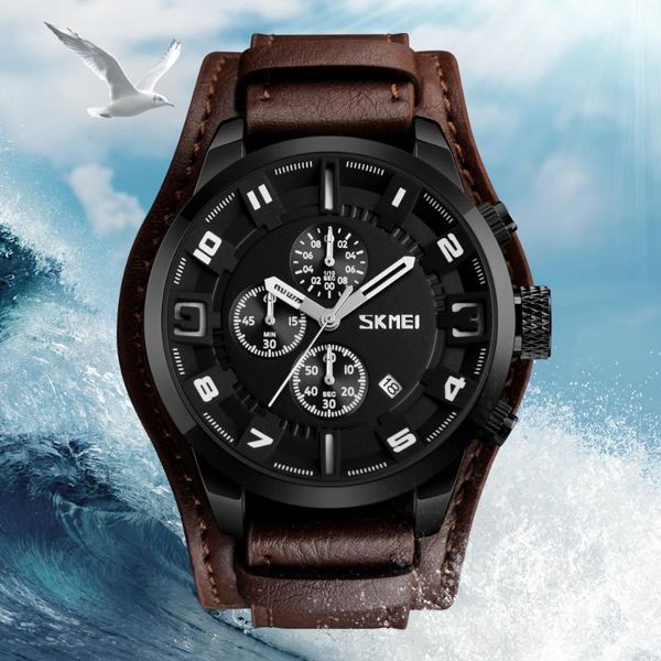 wristwatches skmei fashion sport watches men alloy leather quartz wrist waterproof watch mens gift relogio masculino, Slivery;brown
wristwatches skmei fashion sport watches men alloy leather quartz wrist waterproof watch mens gift relogio masculino, Slivery;brown