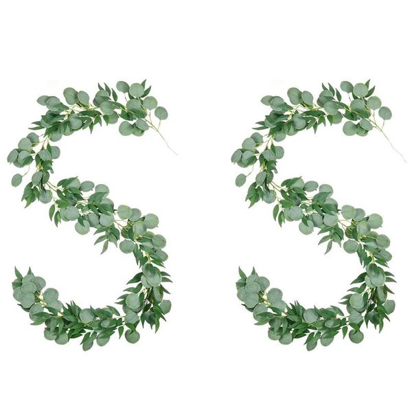 decorative flowers & wreaths 2pcs 1.8m fake eucalyptus willow leaves green plants with 2m artificial silver dollar and vines
decorative flowers & wreaths 2pcs 1.8m fake eucalyptus willow leaves green plants with 2m artificial silver dollar and vines