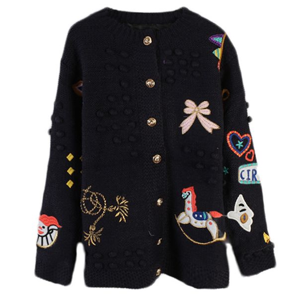 women's jackets luxury christmas coat cardigans winter women long-sleeved o-neck cartoon 3d embroidery loose oversize sweater cl8k, Black;brown
women's jackets luxury christmas coat cardigans winter women long-sleeved o-neck cartoon 3d embroidery loose oversize sweater cl8k, Black;brown