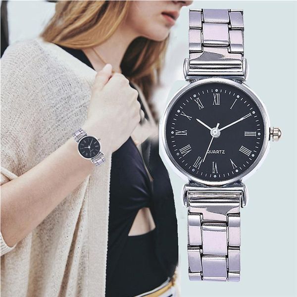 casual women watch alloy steel belt geneva simple dress wristwatches, Slivery;brown
casual women watch alloy steel belt geneva simple dress wristwatches, Slivery;brown