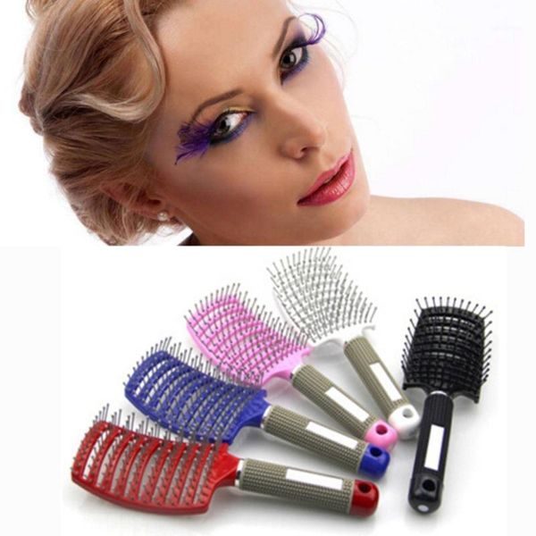 hair scalp massage comb plastic bristle hairbrush wet curly detangle brush for salon hairdressing styling tools brushes1, Silver
hair scalp massage comb plastic bristle hairbrush wet curly detangle brush for salon hairdressing styling tools brushes1, Silver