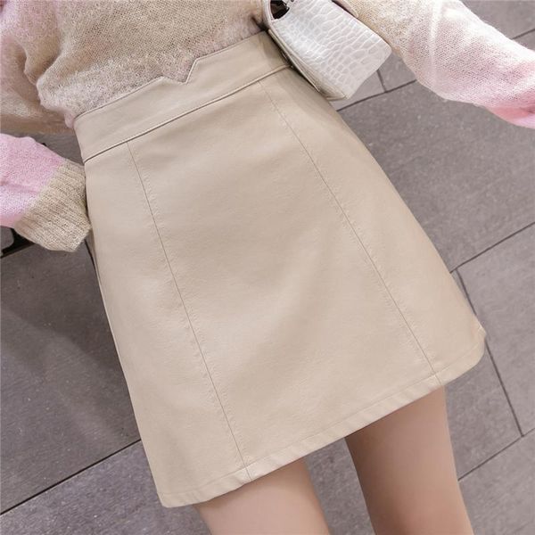 skirts women autumn winter pu short high waist lining a-line female mini skirt korean chic street, Black
skirts women autumn winter pu short high waist lining a-line female mini skirt korean chic street, Black