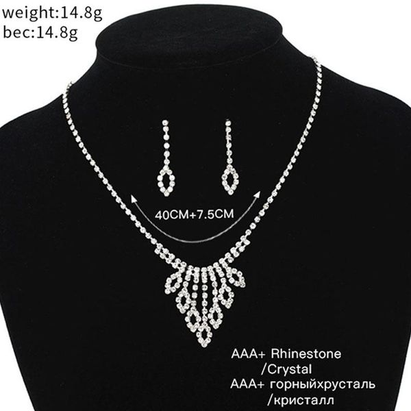 earrings & necklace yfjewe design luxury female chain necklaces and jewelry set rhinestone tassel water droplets shape the bride #n216, Silver
earrings & necklace yfjewe design luxury female chain necklaces and jewelry set rhinestone tassel water droplets shape the bride #n216, Silver