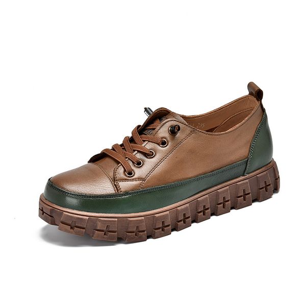women flats platform casual shoes genuine leather sneakers breathable female thick sole oxford shoes retro fashion 2.5, Black
women flats platform casual shoes genuine leather sneakers breathable female thick sole oxford shoes retro fashion 2.5, Black