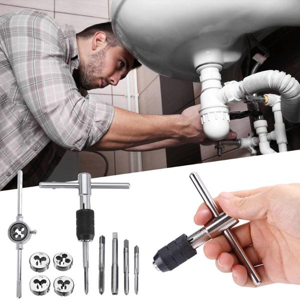 10pcs metric alloy steel tap die set screw thread plugs taps with wrench twist drill bit hand tools
10pcs metric alloy steel tap die set screw thread plugs taps with wrench twist drill bit hand tools