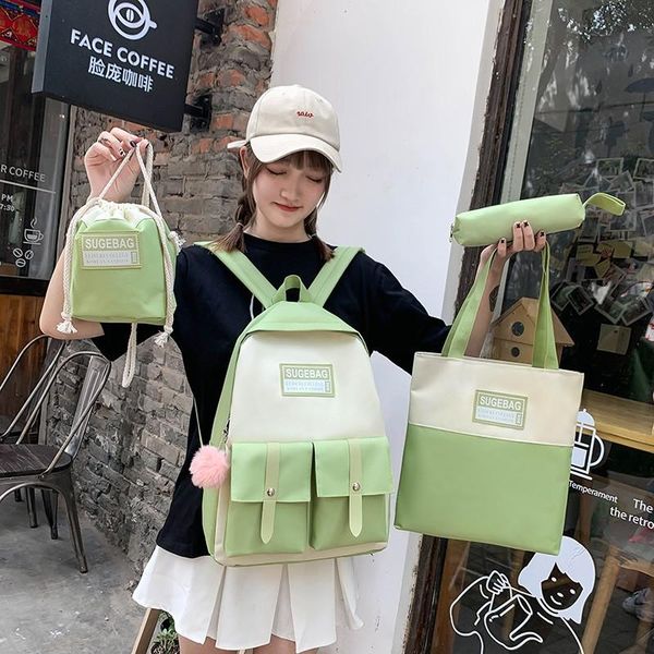 4pcs set school bag for women backpacks canvas cute shoulder teenagers girls student kids book mochilas bags
4pcs set school bag for women backpacks canvas cute shoulder teenagers girls student kids book mochilas bags