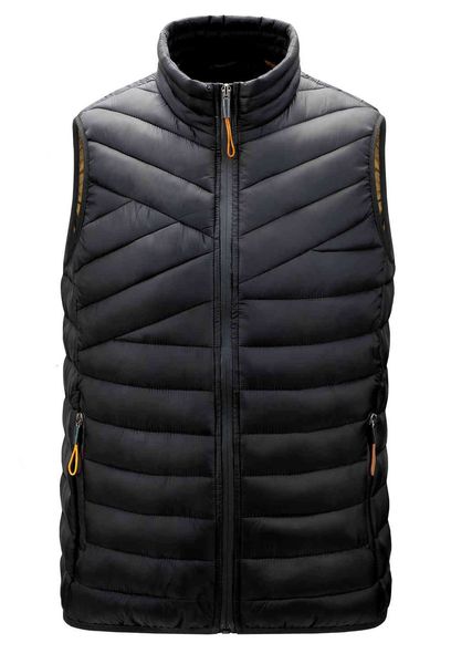 male sweater down cotton quilted sleeveless jacket collar with cardigan waistcoat, Black;white
male sweater down cotton quilted sleeveless jacket collar with cardigan waistcoat, Black;white