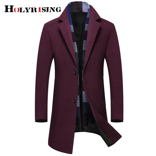 men's wool & blends winter men jackets woolen coats turn collar luxury trench coat single breasted overcoat warm brand clothing, Black
men's wool & blends winter men jackets woolen coats turn collar luxury trench coat single breasted overcoat warm brand clothing, Black