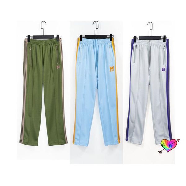 men's pants awge needles men women butterfly embroidered logo track side striped trousers, Black
men's pants awge needles men women butterfly embroidered logo track side striped trousers, Black