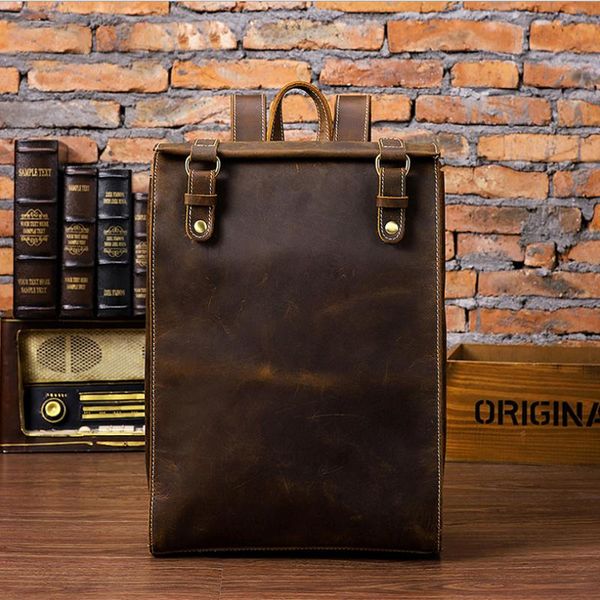 backpack maheu vintage leather travel men women packsack genuine knapsack student school bag rucksacks 14"
backpack maheu vintage leather travel men women packsack genuine knapsack student school bag rucksacks 14"