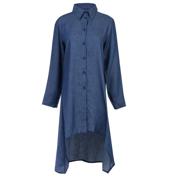 casual dresses women loose denim blue asymmetrical dress ladies long sleeve turn-down collar autumn, Black;gray
casual dresses women loose denim blue asymmetrical dress ladies long sleeve turn-down collar autumn, Black;gray