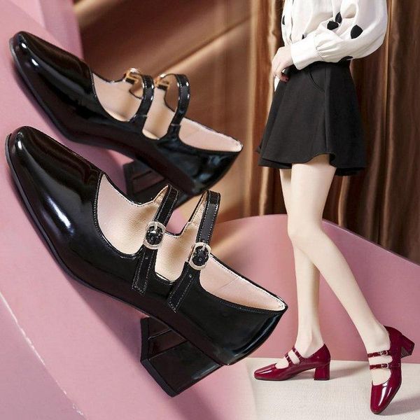 dress shoes 2021 spring autumn women double buckle mary janes patent leather high heels pumps retro ladies shoe black red
dress shoes 2021 spring autumn women double buckle mary janes patent leather high heels pumps retro ladies shoe black red