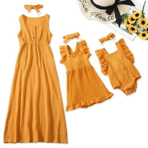 clothing sets sleeveless kids dress summer mommy and me romper maxi dresses+headband family matching set girls 2-8 years, White
clothing sets sleeveless kids dress summer mommy and me romper maxi dresses+headband family matching set girls 2-8 years, White