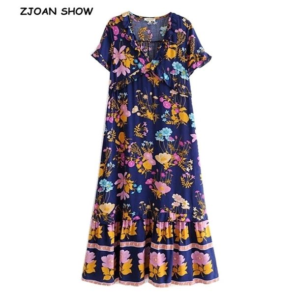 bohemian colored floral print boho dress v-neck ruffles short sleeve summer es loose chic women casual maxi 210429, Black;gray
bohemian colored floral print boho dress v-neck ruffles short sleeve summer es loose chic women casual maxi 210429, Black;gray