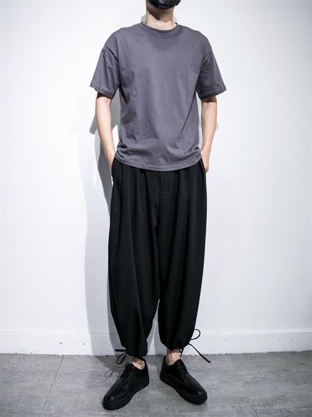 men's pants classic dark yamamoto style super loose plus-size pleated wide leg small foot harlan nine, Black
men's pants classic dark yamamoto style super loose plus-size pleated wide leg small foot harlan nine, Black