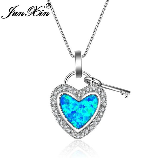 pendant necklaces junxin fashion women blue opal necklace romantic lover's heart pendants silver color engagement jewelry
pendant necklaces junxin fashion women blue opal necklace romantic lover's heart pendants silver color engagement jewelry
