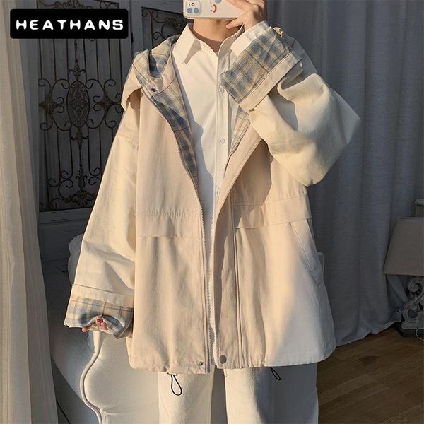 men's jackets mens spring autumn hoodie male korean loose plaid zipper jacket harajuku men solid color hoodies black q5wk, Black;brown
men's jackets mens spring autumn hoodie male korean loose plaid zipper jacket harajuku men solid color hoodies black q5wk, Black;brown