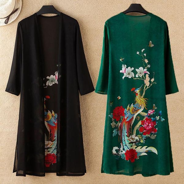 women's blouses & shirts women sun protection clothing chiffon cardigan female thin print coat large size loose coats womens, White
women's blouses & shirts women sun protection clothing chiffon cardigan female thin print coat large size loose coats womens, White