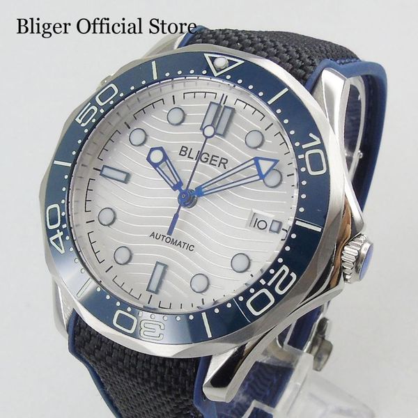 bliger automatic watch with sapphire glass white dial luxury 41mm 21 jewellery miyota 8215, Slivery;brown
bliger automatic watch with sapphire glass white dial luxury 41mm 21 jewellery miyota 8215, Slivery;brown