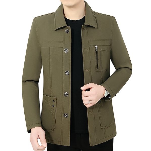 2021 spring autumn new middle-aged and elderly dad thin button lapel men's pure cotton jacket, Black
2021 spring autumn new middle-aged and elderly dad thin button lapel men's pure cotton jacket, Black
