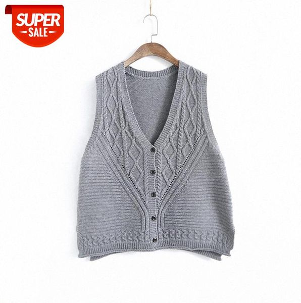 930014 diamond-shaped twist hollow vest short v-neck sleeveless loose knit cardigan casual jacket women #q08g, Black;gray
930014 diamond-shaped twist hollow vest short v-neck sleeveless loose knit cardigan casual jacket women #q08g, Black;gray