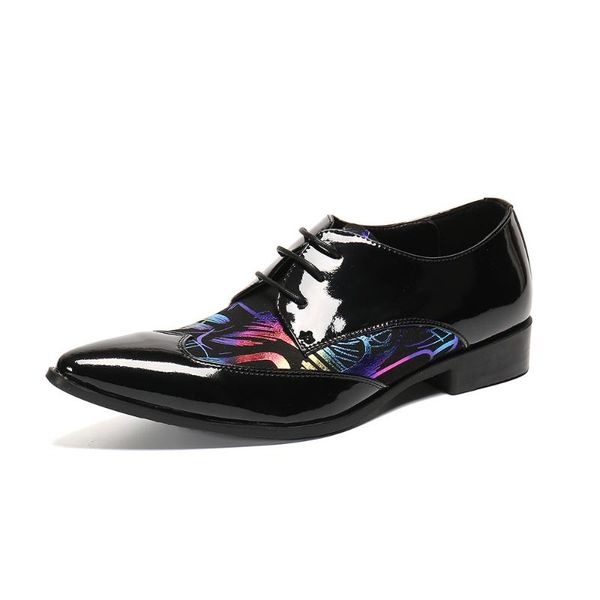 casual mens shoes glitter royal blue print flat formal oxfords wedding evening dress sapato social masculino, Black
casual mens shoes glitter royal blue print flat formal oxfords wedding evening dress sapato social masculino, Black