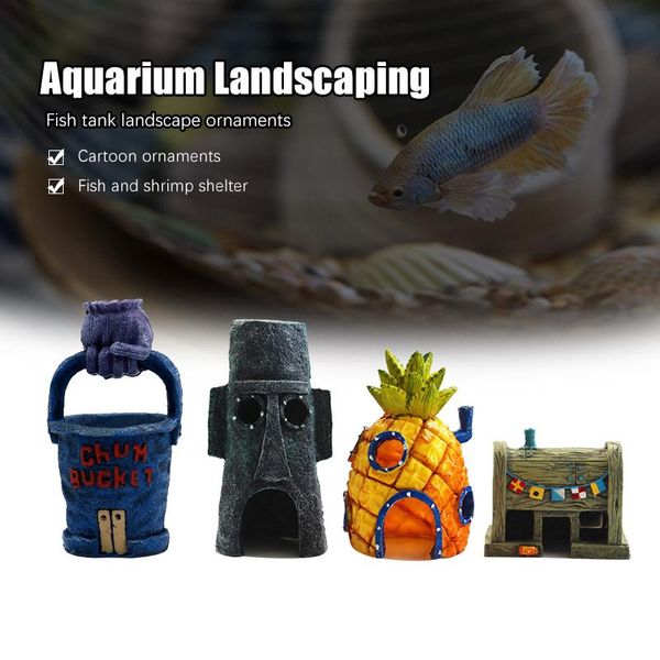 decorations fish tank aquarium decoration cartoon house for pineapple home garden ornaments accessories
decorations fish tank aquarium decoration cartoon house for pineapple home garden ornaments accessories