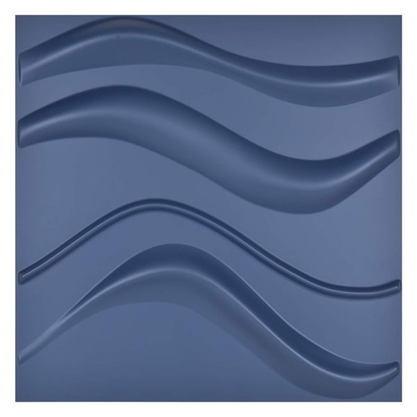Art3d 50x50cm Navy Blue 3D Plastic Wall Panels Soundproof Slim Wave Design for Living Room Bedroom TV Background (Pack of 12 Tiles)
Art3d 50x50cm Navy Blue 3D Plastic Wall Panels Soundproof Slim Wave Design for Living Room Bedroom TV Background (Pack of 12 Tiles)