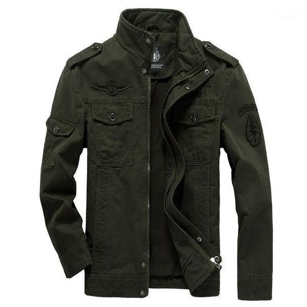 men's jackets autumn winter locomotive boy armygreen jacket zipper pocket patch metal harajuku self-cultivation stand collar long sleev, Black;brown
men's jackets autumn winter locomotive boy armygreen jacket zipper pocket patch metal harajuku self-cultivation stand collar long sleev, Black;brown