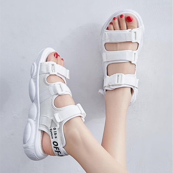 fashion summer women lovely thick bottom increased sandals girls outdoor beach letters flats designer open toe platform shoes, Black
fashion summer women lovely thick bottom increased sandals girls outdoor beach letters flats designer open toe platform shoes, Black