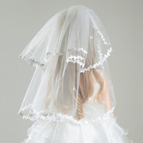 bridal veils girls slim two-layer graceful wedding veil lace heardress hair accessory hearwear for baptism communion, Black
bridal veils girls slim two-layer graceful wedding veil lace heardress hair accessory hearwear for baptism communion, Black