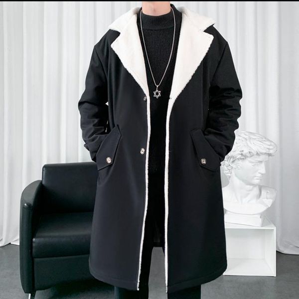 men's trench coats legible 2021 winter jacket casual turn-down collar long coat men korean solid windbreaker man, Tan;black
men's trench coats legible 2021 winter jacket casual turn-down collar long coat men korean solid windbreaker man, Tan;black