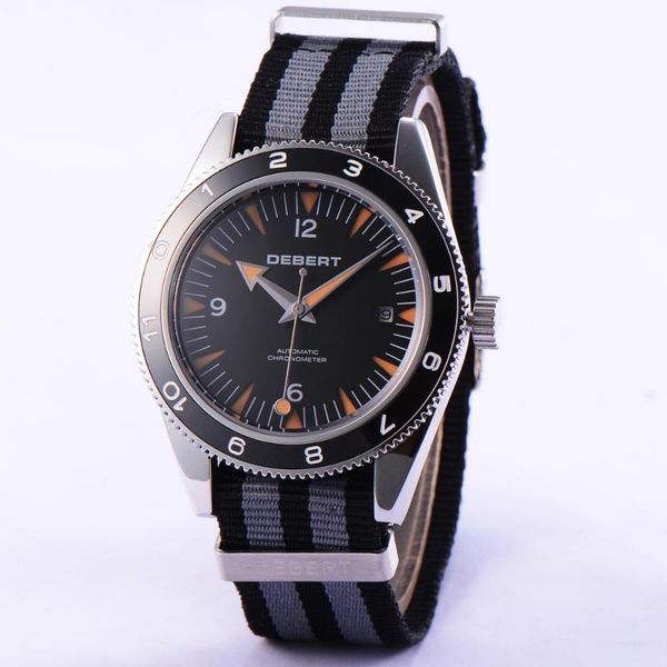 wristwatches 41mm relogio masculino debert sapphire glass black dial rotatable ceramic bezel watch men miyota 821a automatic movement, Slivery;brown
wristwatches 41mm relogio masculino debert sapphire glass black dial rotatable ceramic bezel watch men miyota 821a automatic movement, Slivery;brown