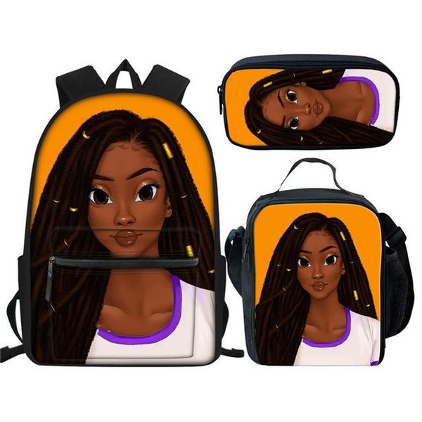 3pcs school bag set kid cute black girl cartoon print big children schoolbag travel storage backpack satchel mochila bags
3pcs school bag set kid cute black girl cartoon print big children schoolbag travel storage backpack satchel mochila bags
