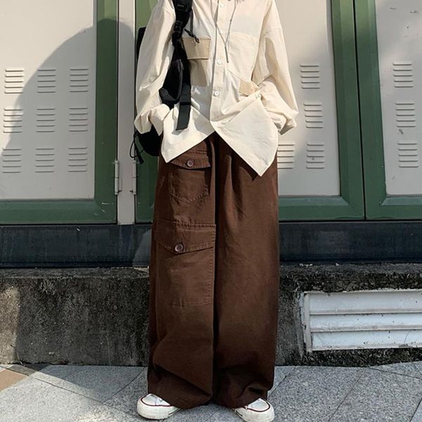 men's pants casual autumn trend straight loose solid color overalls trendy brand retro wide-leg trousers, Black
men's pants casual autumn trend straight loose solid color overalls trendy brand retro wide-leg trousers, Black