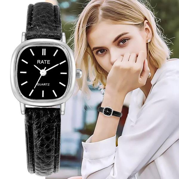 wristwatches fashion leisure women's quartz watch leather strap 2021 elegant small decorative, Slivery;brown
wristwatches fashion leisure women's quartz watch leather strap 2021 elegant small decorative, Slivery;brown