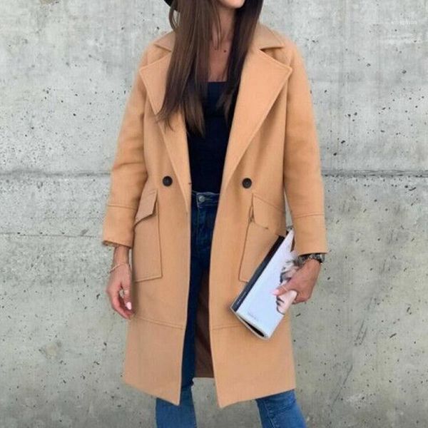 autumn winter woolen coat women classic turn down collar long jacket fashion solid trench overcoat slim fit outwear1, Black
autumn winter woolen coat women classic turn down collar long jacket fashion solid trench overcoat slim fit outwear1, Black