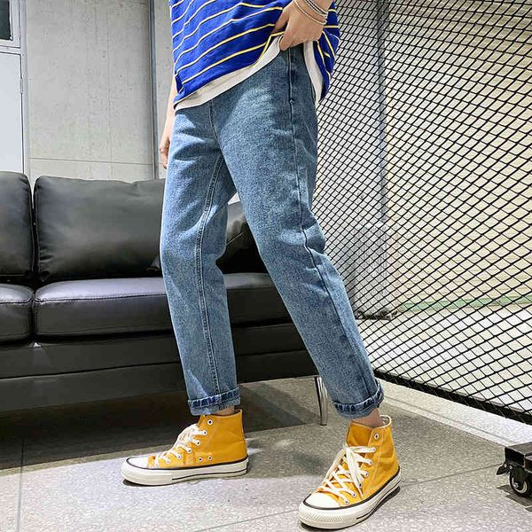fashion solid plus size jeans men slim casual ankle length denim pants pockets jean homme, Blue
fashion solid plus size jeans men slim casual ankle length denim pants pockets jean homme, Blue