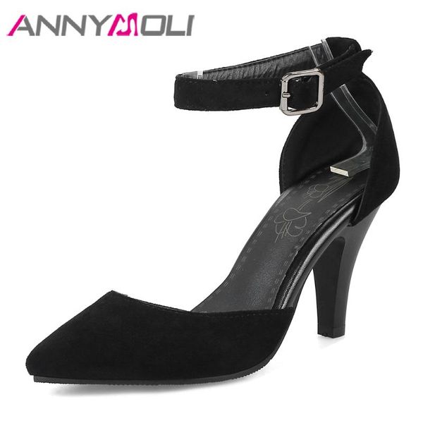 high heels women pumps spring buckle spike party shoes pointed toe ankle strap ladies large size 3-12 dress, Black
high heels women pumps spring buckle spike party shoes pointed toe ankle strap ladies large size 3-12 dress, Black