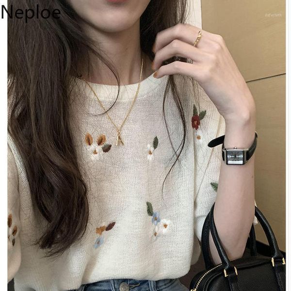 neploe embroidery shirts for women 2021 summer loose knitted t shirt thin sunscreen tees o neck short sleeve casual 4i506 women's t-sh, White
neploe embroidery shirts for women 2021 summer loose knitted t shirt thin sunscreen tees o neck short sleeve casual 4i506 women's t-sh, White