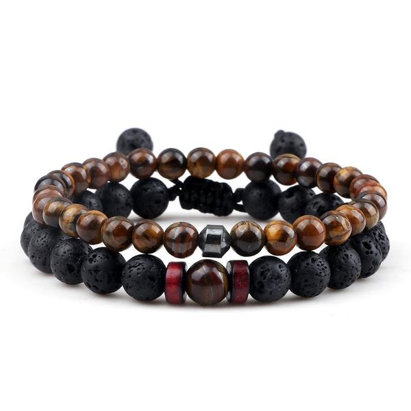 beaded, strands 2pcs/set men bracelets natural tiger eye stone black lava beads bracelet handmade adjustable strand bangles women yoga jewel
beaded, strands 2pcs/set men bracelets natural tiger eye stone black lava beads bracelet handmade adjustable strand bangles women yoga jewel