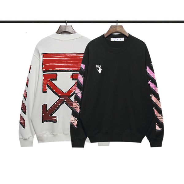 fashion ow basic graffiti off arrow print thickened men's and women's round neck long sleeve loose sweater, Black
fashion ow basic graffiti off arrow print thickened men's and women's round neck long sleeve loose sweater, Black