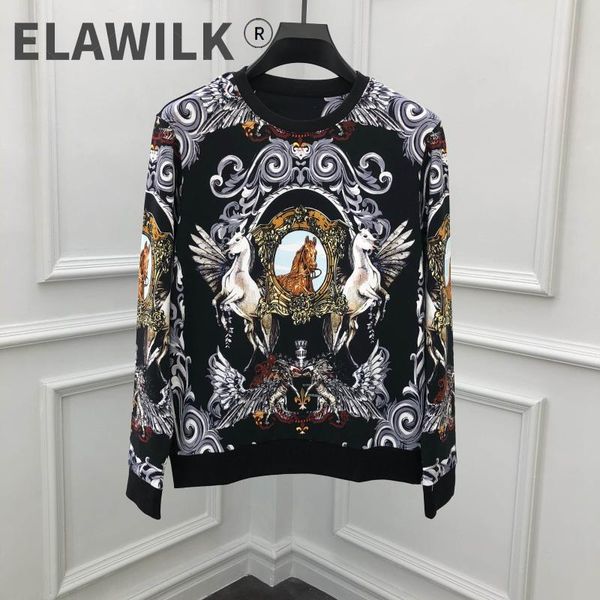 men's hoodies & sweatshirts arrival designer animal print men casual sweatshirt cotton o-neck hoodie c524, Black
men's hoodies & sweatshirts arrival designer animal print men casual sweatshirt cotton o-neck hoodie c524, Black