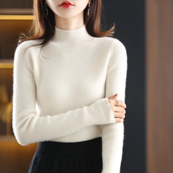 women's sweaters 2021 autumn&winter clothe korean version of semi-high collar pullover tight knit bottoming shirt white inner sweater, White;black
women's sweaters 2021 autumn&winter clothe korean version of semi-high collar pullover tight knit bottoming shirt white inner sweater, White;black
