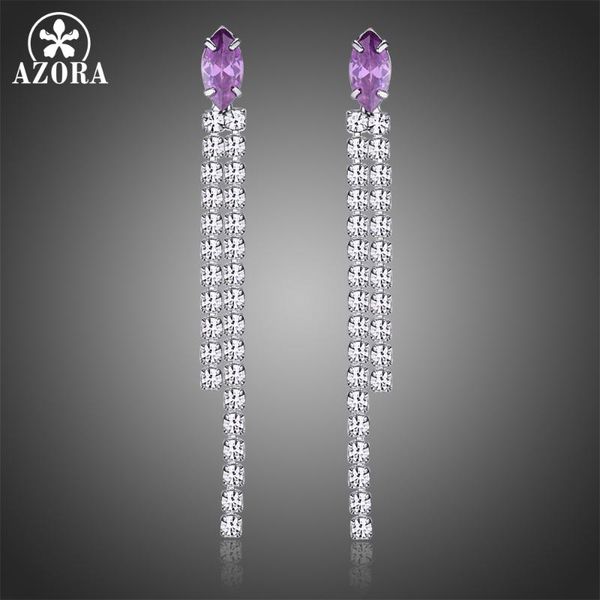 dangle & chandelier azora long blue cubic zirconia tassel earrings for women wedding drop earing brinco fashion jewelry gifts te0337, Silver
dangle & chandelier azora long blue cubic zirconia tassel earrings for women wedding drop earing brinco fashion jewelry gifts te0337, Silver