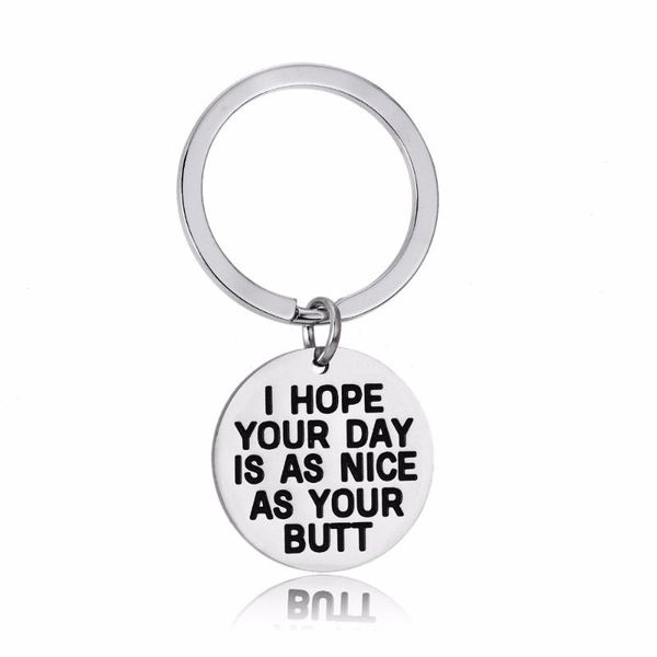 keychains 12pc/lot i hope your day is as nice bukeychain stainless steel keyring couple family gift key chains, Silver
keychains 12pc/lot i hope your day is as nice bukeychain stainless steel keyring couple family gift key chains, Silver