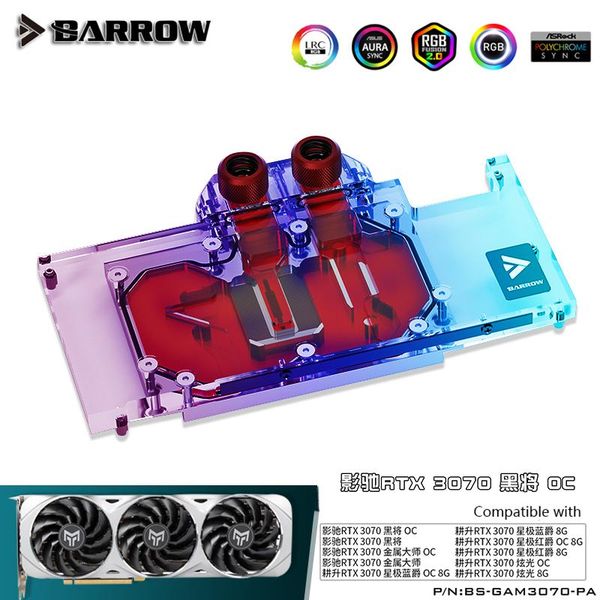 barrow galax & gainward rtx 3070 series gpu water block, vga cooler 5v 3pin m/b sync, bs-gam3070-pa fans coolings
barrow galax & gainward rtx 3070 series gpu water block, vga cooler 5v 3pin m/b sync, bs-gam3070-pa fans coolings