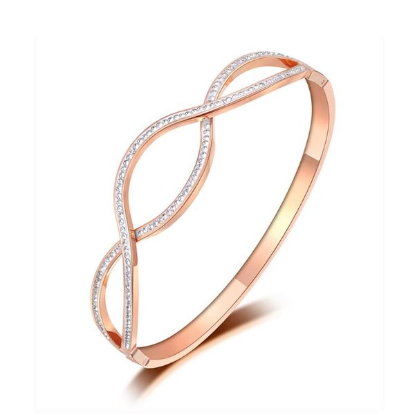 sparkling mosaic rhinestone cross bangles & bracelet jewelry rose gold stainless steel wedding bangle for women b19091, Black
sparkling mosaic rhinestone cross bangles & bracelet jewelry rose gold stainless steel wedding bangle for women b19091, Black