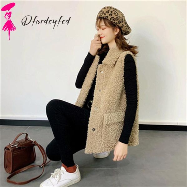women's fur & faux 2021 autumn winter coat women clothes lamb hair vest waistcoat outer wea z543, Black
women's fur & faux 2021 autumn winter coat women clothes lamb hair vest waistcoat outer wea z543, Black