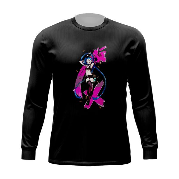 3d printing jinx t-shirt lol arcane cool street party wear round neck high-quality long-sleeved letter print daily top, White;black
3d printing jinx t-shirt lol arcane cool street party wear round neck high-quality long-sleeved letter print daily top, White;black